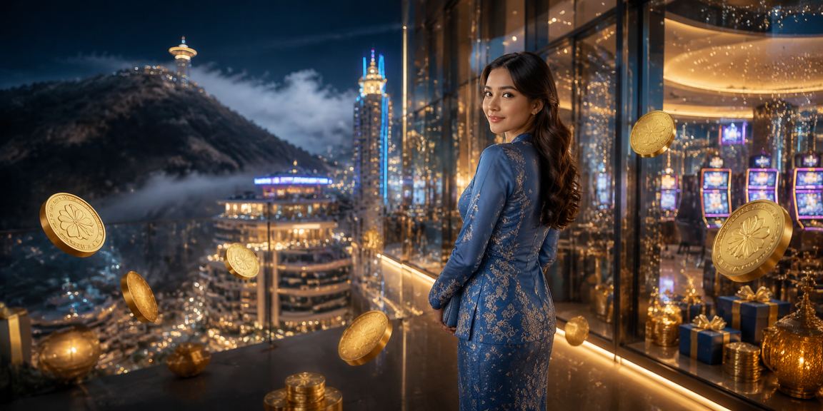 Suasana permainan Baccarat di kasino Genting Highlands dengan pakaian baju kurung tradisional